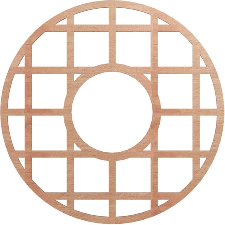 Ekena Millwork O'Neal Wood Fretwork Pierced Ceiling Medallion, Cherry, 28"OD x 10 1/8"ID x 1/4"T CMWP28X28X0250ONCH